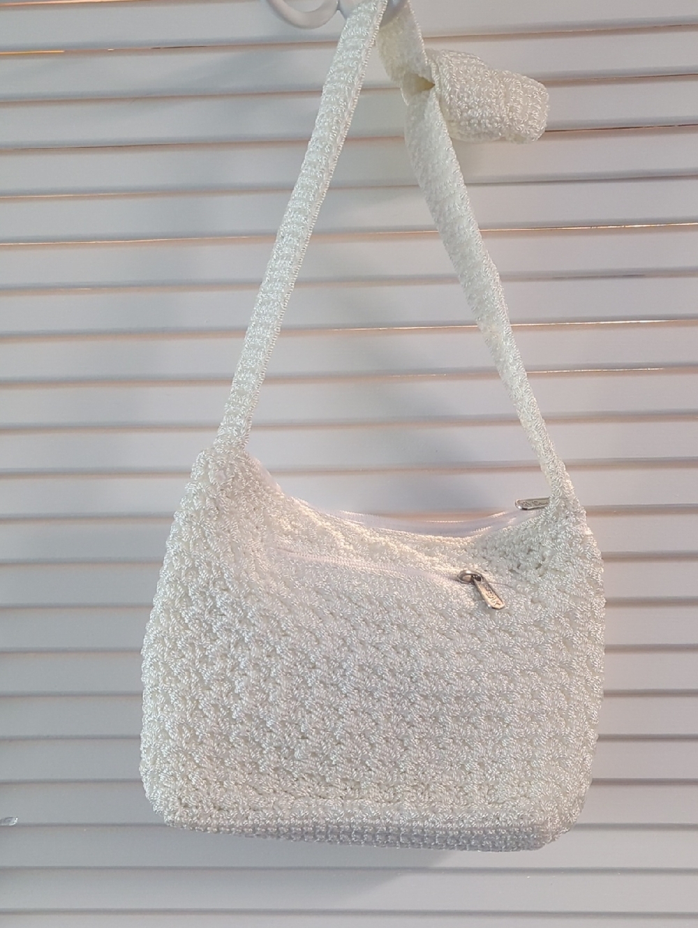 Never Used The Sak Creamy White Textured Shoulder Bag with Bouclé Finish